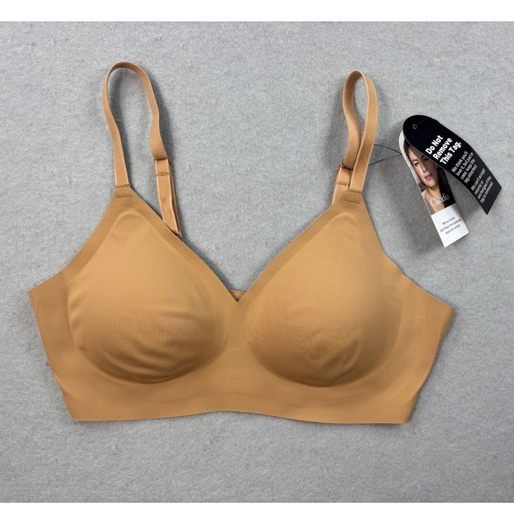 New with Tags EBY Relief Bra Wireless Seamless Molded Cup Nude tan size Small